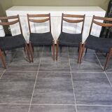 Set of 4 Scandinavian chairs, 1970s