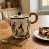 Large teapot Henriot 1950 - HB Quimper Brittany