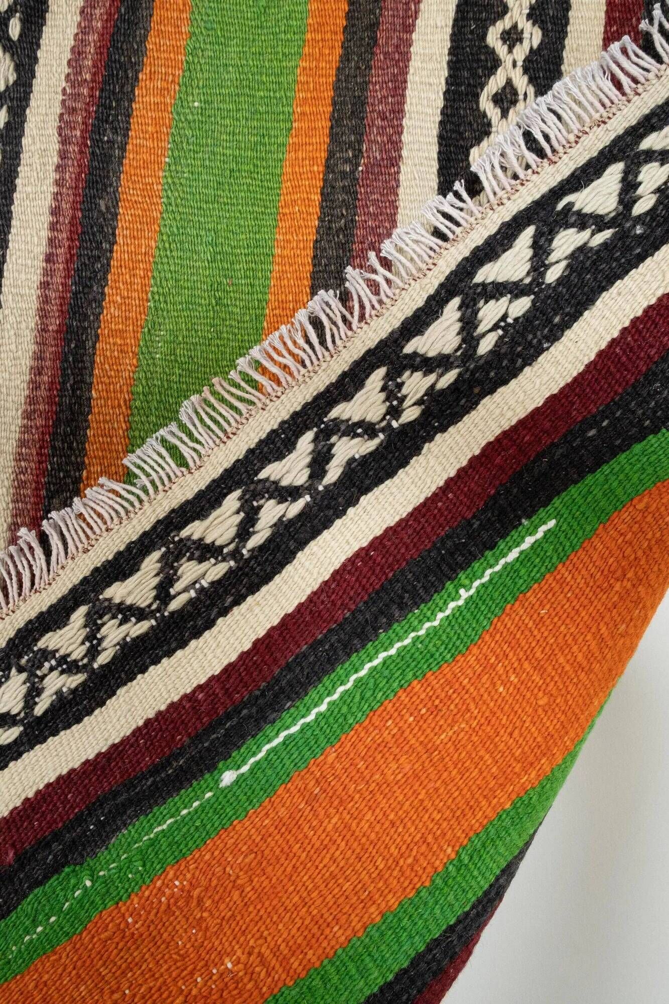 Vintage Turkish hallway rug 73x330 cm