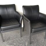 2 X Lloyd Loom Stoel Gecombineerd Met Toledo Leer (Set)