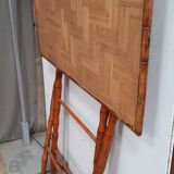 Folding bamboo table