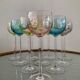 Série de 10 verres à pieds vintage 