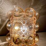 Bubble glass wall lamp by Helena Tynell for Glashütte Limburg, 1960's modernist