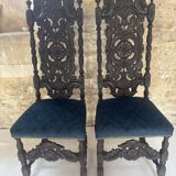 19th-century Renaissance chair in velvet – A statement piece