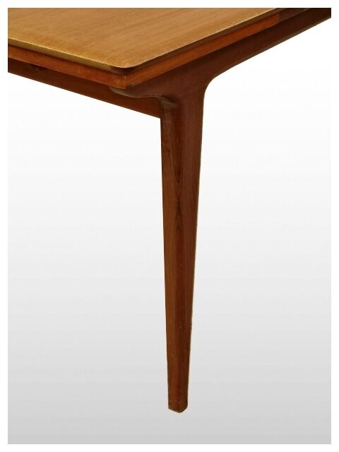 Table expandable Scandinavian vintage 1960 teak