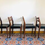 Set de 4 chaises scandinave en teck 1960