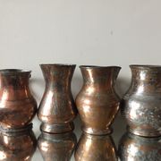 4 Islamic Art Ottoman Turkish copper pitchers antique