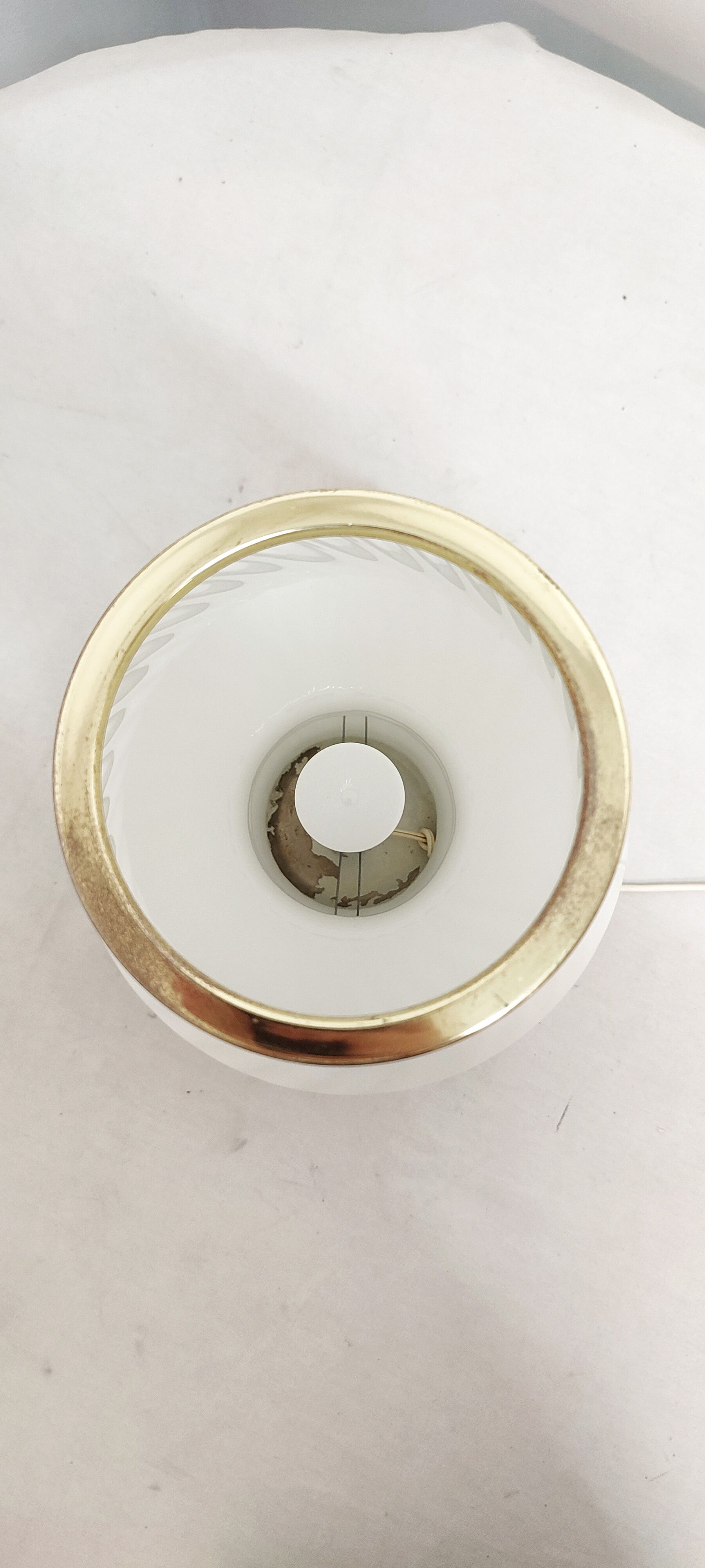 Lampe de table en verre de Murano « champignon ». Italie, années 1970.