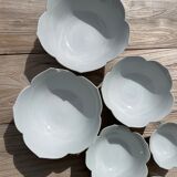 Set of 6 flower bowls