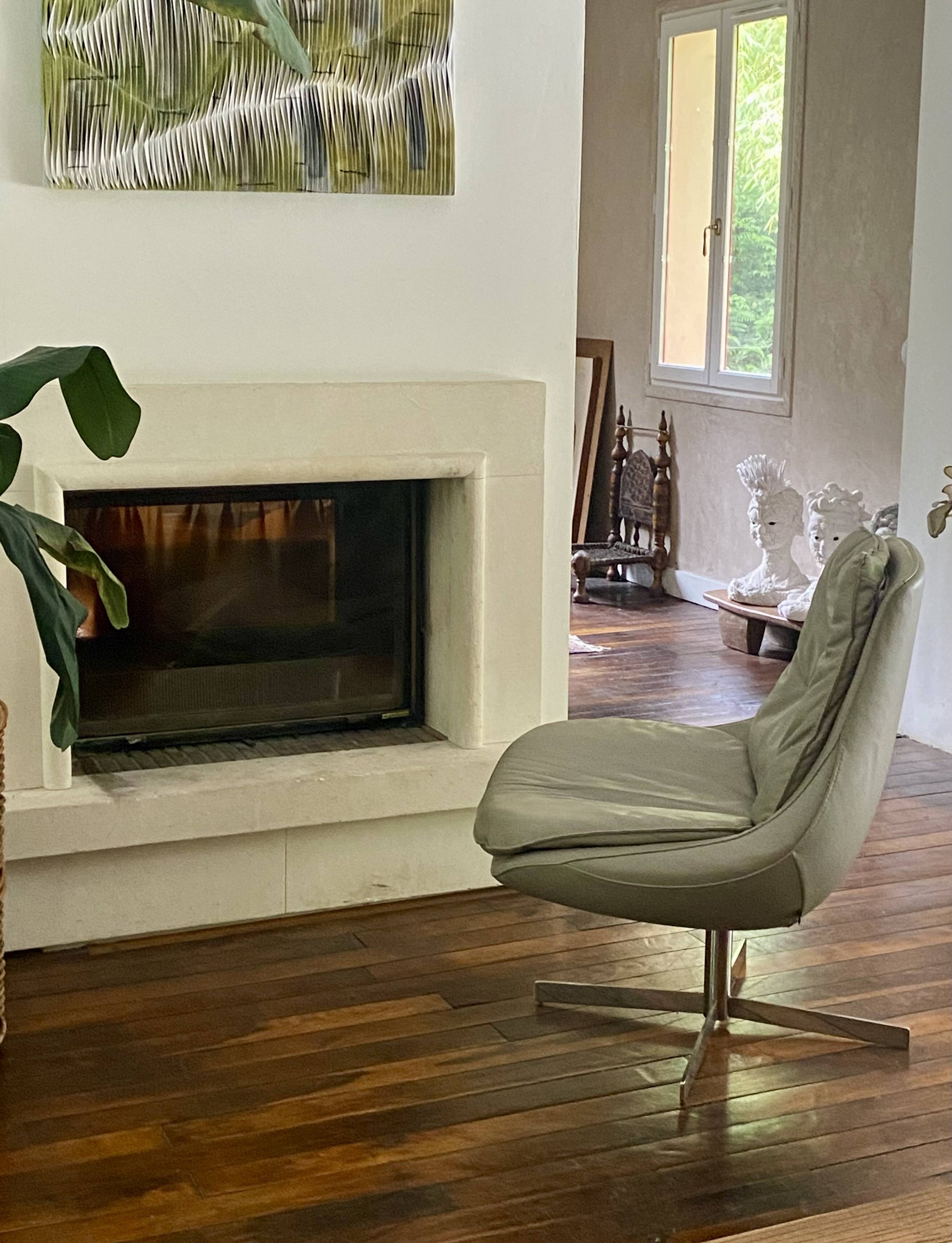 Fauteuil design vintage daya bontempi italie.