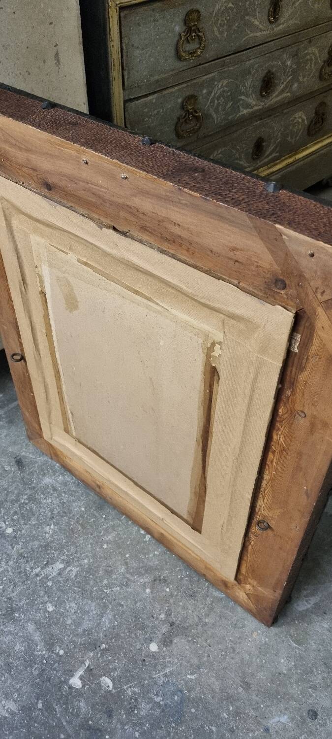 Early 20th century mirror made of stamped sheet metal