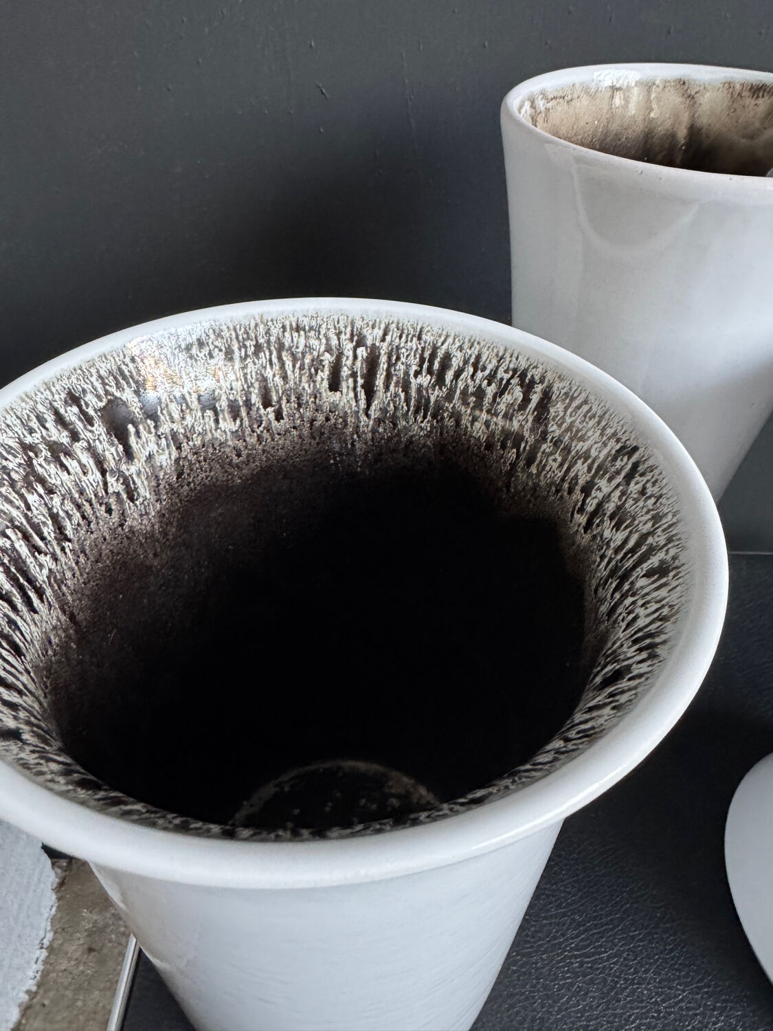 Vases diabolo céramique West Germany années 60