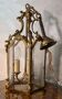Lantern suspension 3 bronze lights h40x20 with fixing 60 cm good condition