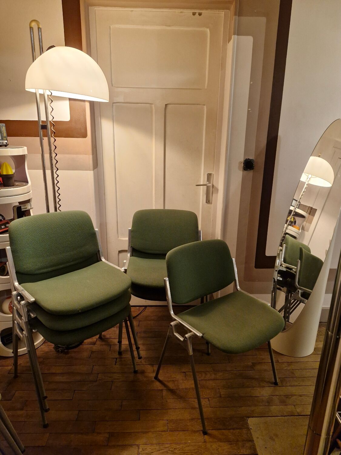 Set de 3 Chaises DSC 106 Giancarlo Piretti / Anonima Castelli, 1965,70