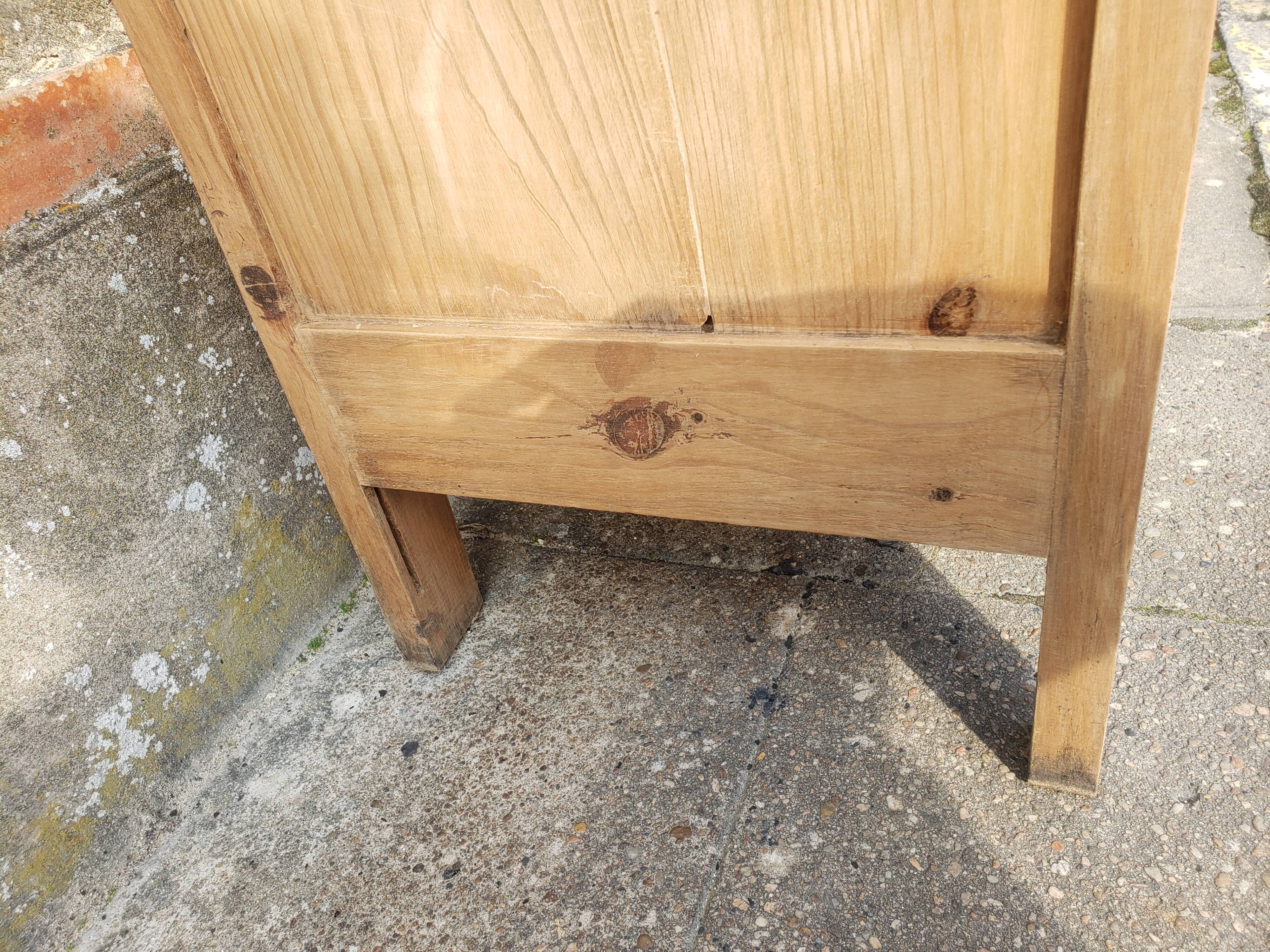 Parisian cabinet glazed raw wood