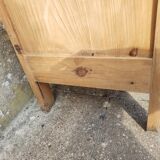 Parisian cabinet glazed raw wood