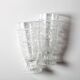 Set of 2 Pressed Glass Stylish Glasses Cibulak by Pavel Panek / 1977
