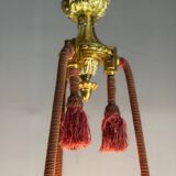 Lustre Corbeille De Style Louis XVI En Bronze Doré Vers 1880