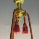 Louis XVI Style Basket Chandelier in Gilt Bronze Circa 1880