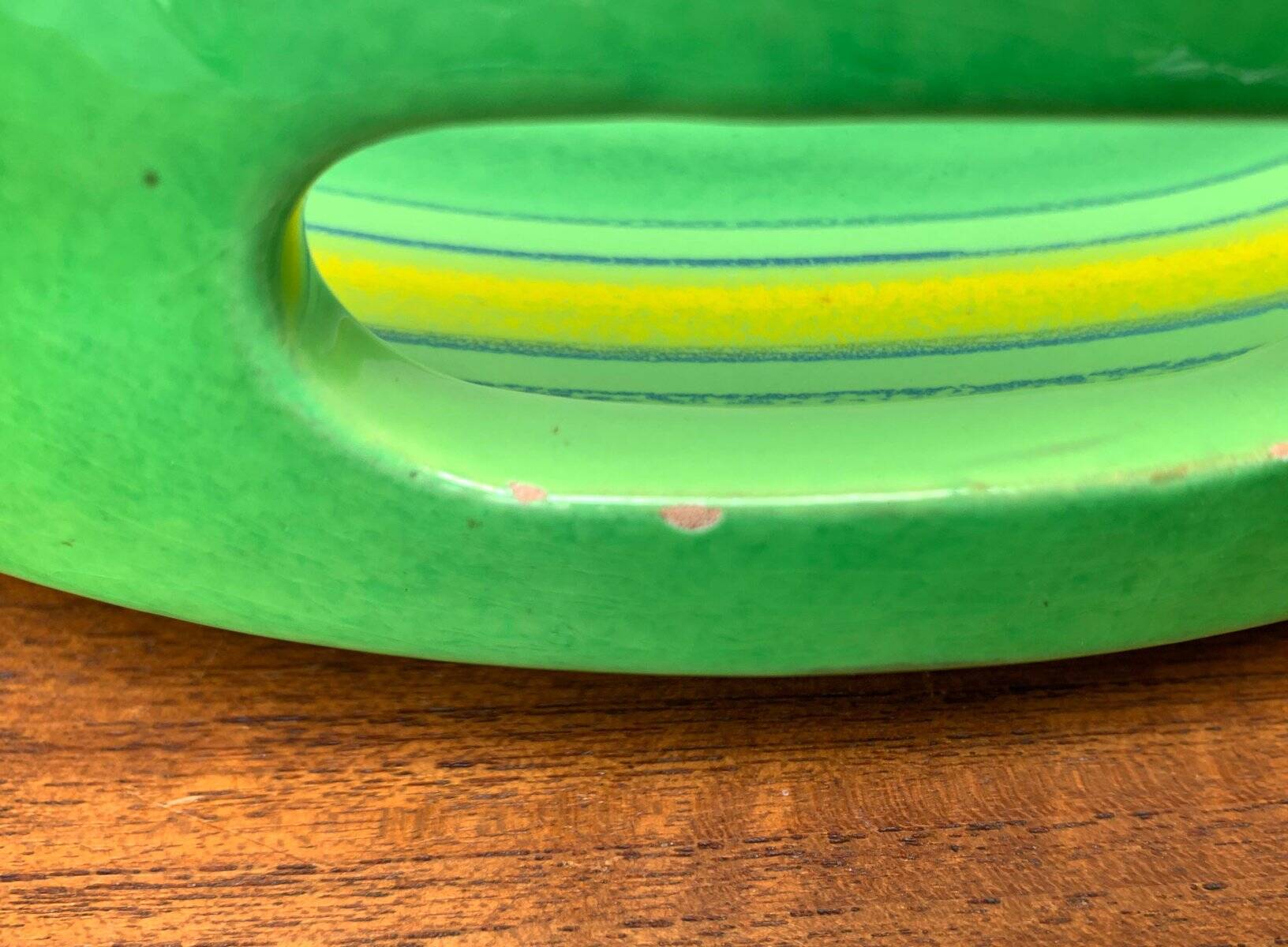 Italian ceramic platter from the mid-century by Bitossi for Rosenthal Netter, 1960s.