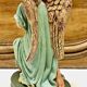 Altar angel statue 26.5 cm plaster santon church nativity scene