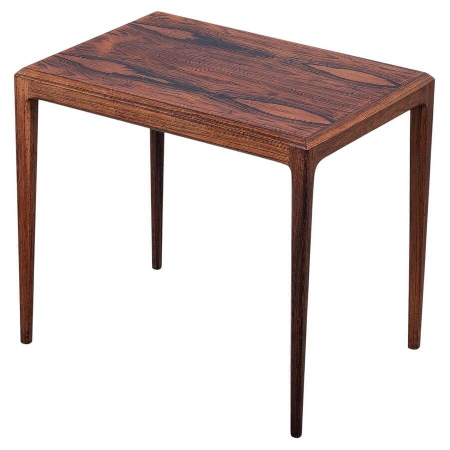 Rosewood Side Table attributed to Johannes Andersen for Silkeborg Møbelfabrik, Denmark, 1960s