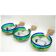 Set of 3 Murano wall lights - 1980s