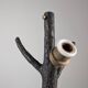 Hammered Copper Sculptural Lamp in the Shape of a Tree, Mid-Century Modern