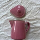 Pink ceramic teapot