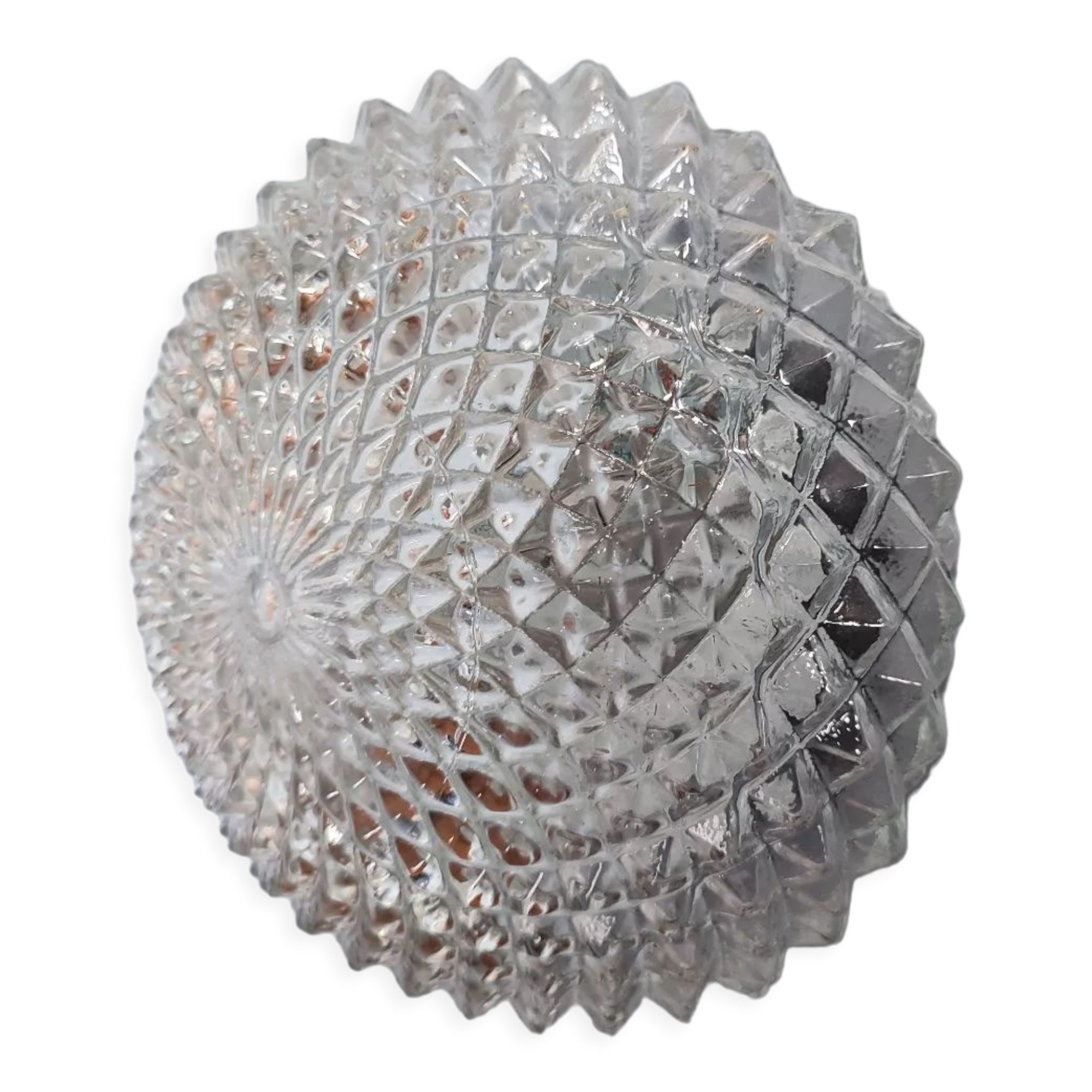 Vintage glass round wall lamp/ceiling