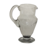 Carafe, ancient engraved with flowers and foliage