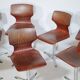 8 chaises pivotantes Flototto, années 70