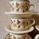 6 tasses à thé ou chocolat anglaises