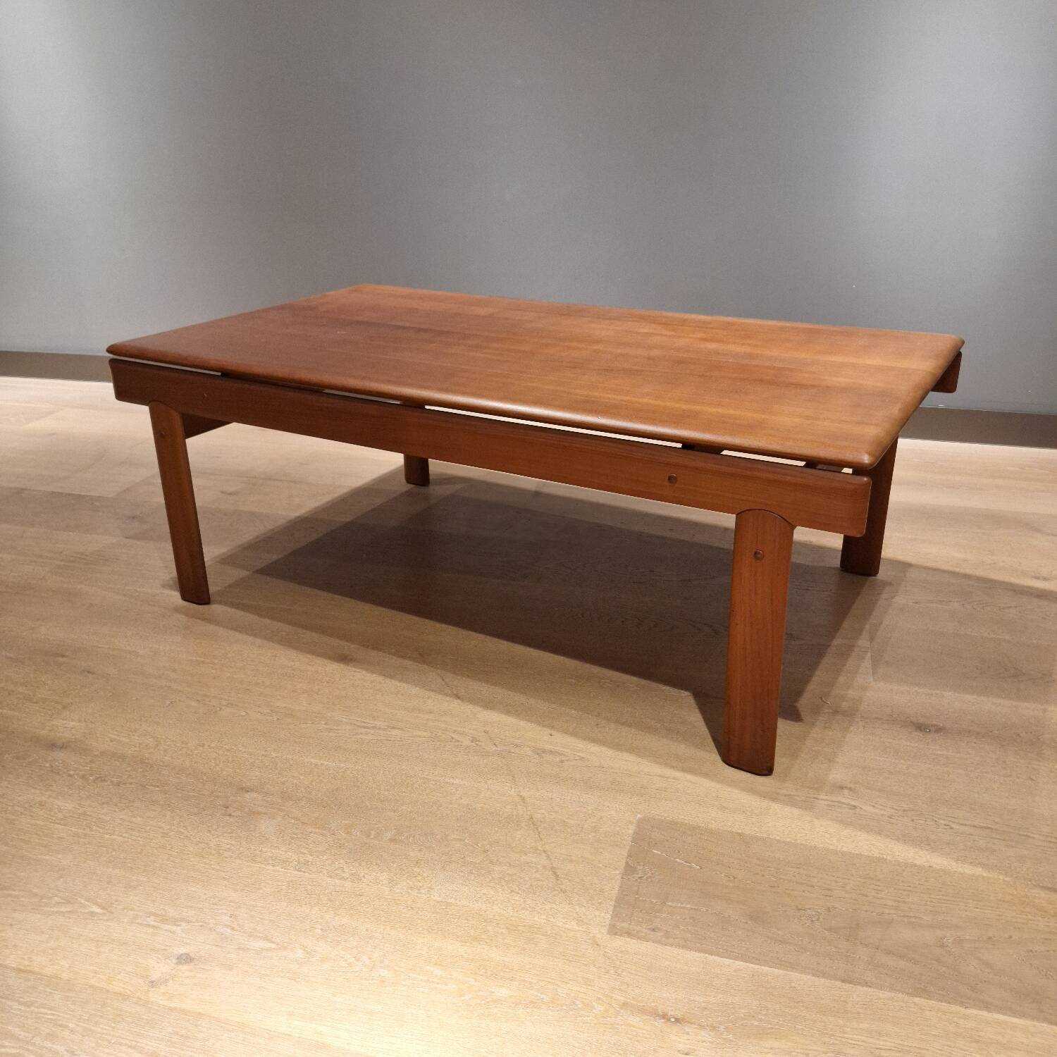 Vintage teak coffee table designed by H.W. Klein for Bramin, 1960s.