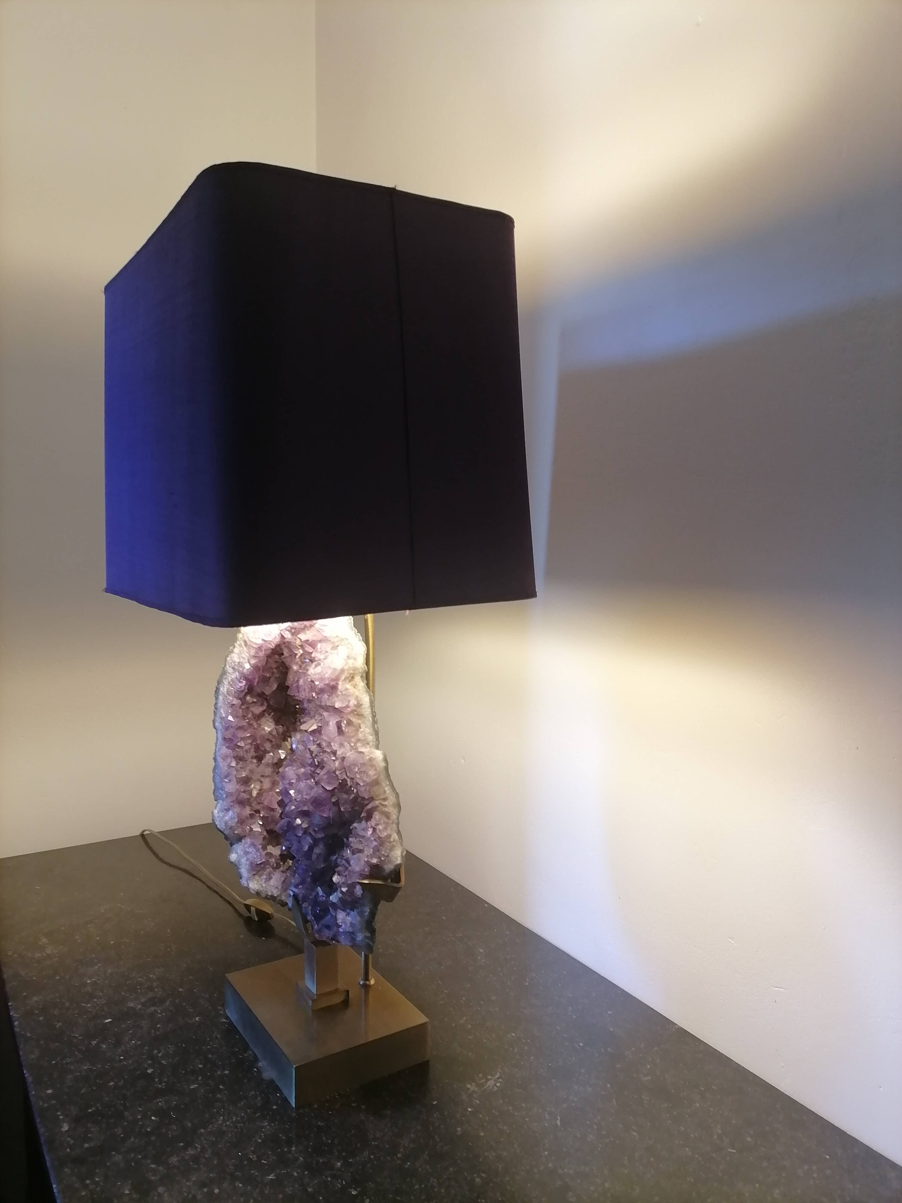 Amethyst lamp from the 1970s