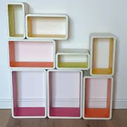 Lot de cubes étagères dans le style des années 70