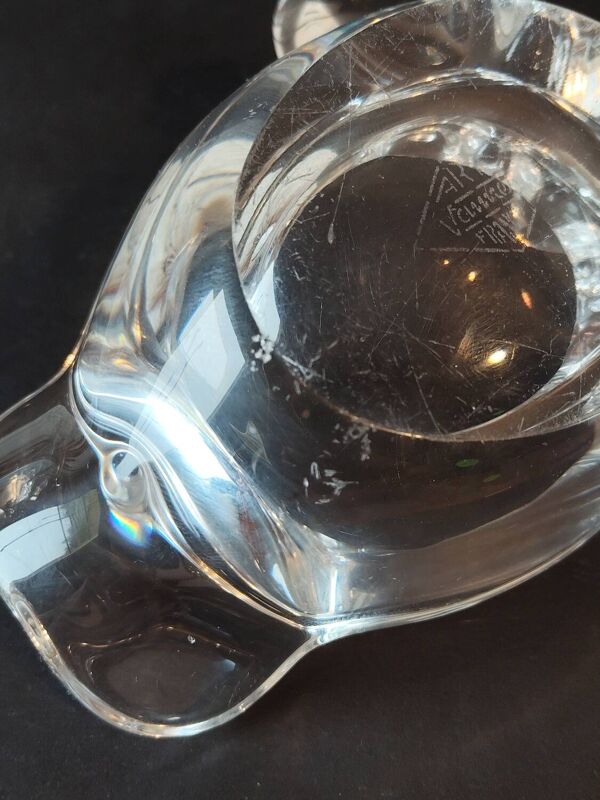 Vide-poche en cristal figuratif – Ours – Cristal de Vannes
