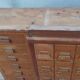 Apothecary or trade cabinet in fir with 53 drawers.