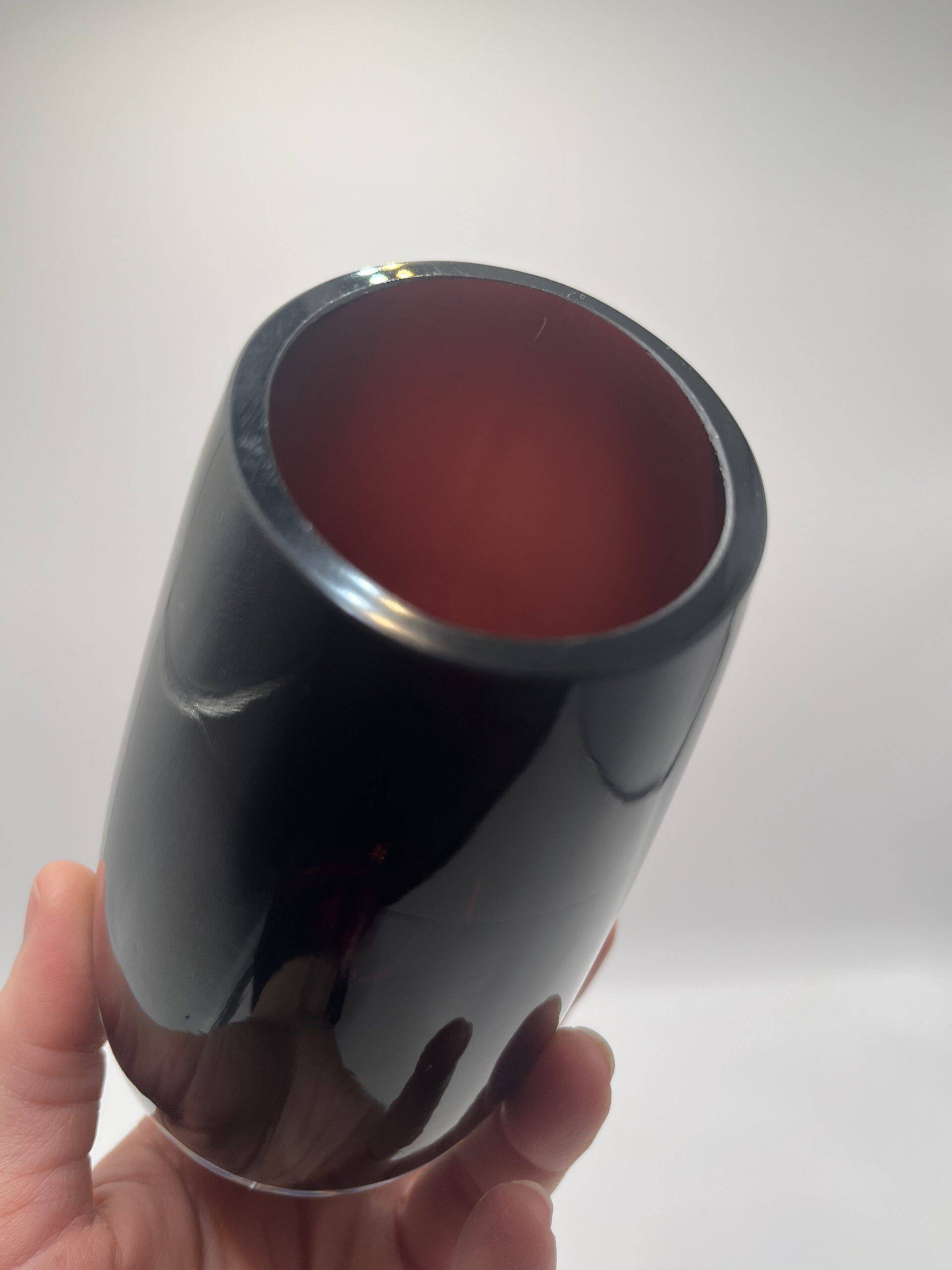 Sommerso technical purple Scandinavian vase circa 1960