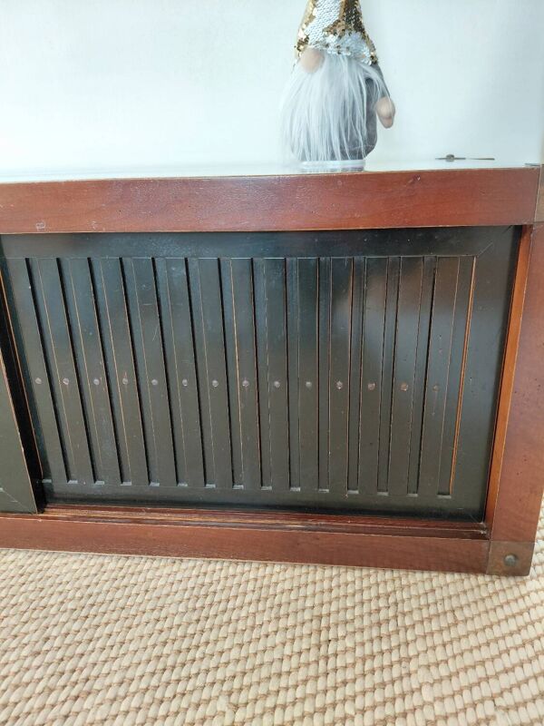Buffet, meuble TV en bois Roche Bobois, style japandi