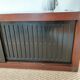 Buffet, wooden TV unit Roche Bobois, Japandi style.