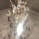 Lampe de table en bronze et cristal, France