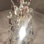 Lampe de table en bronze et cristal, France