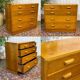 1950s English oak chest of drawers