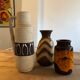 Set de 3 vases céramique vintage