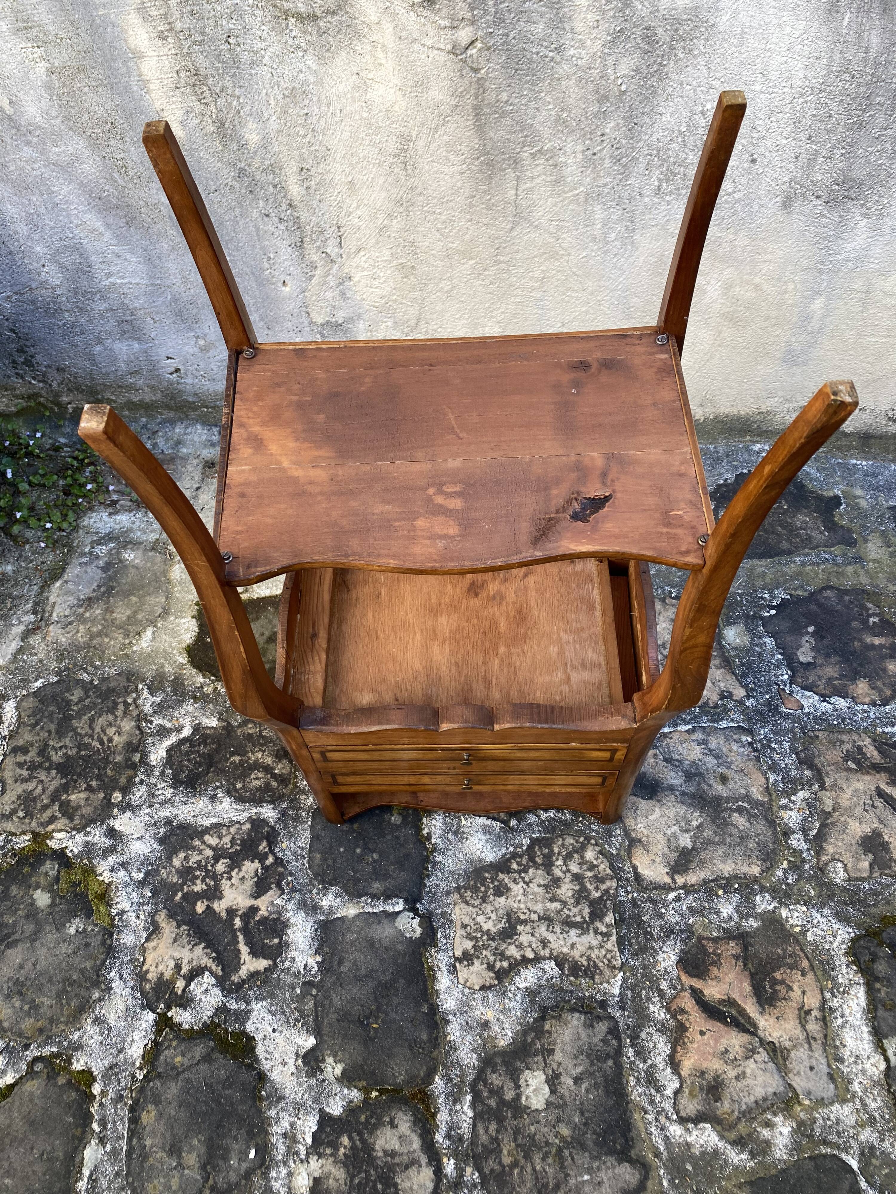 End of sofa/small entry piece of furniture/bedside… in cherry wood
