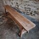 Vintage oak bench, French, 1960s