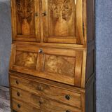 Secretary with three bodies in walnut from the Louis XVI period.