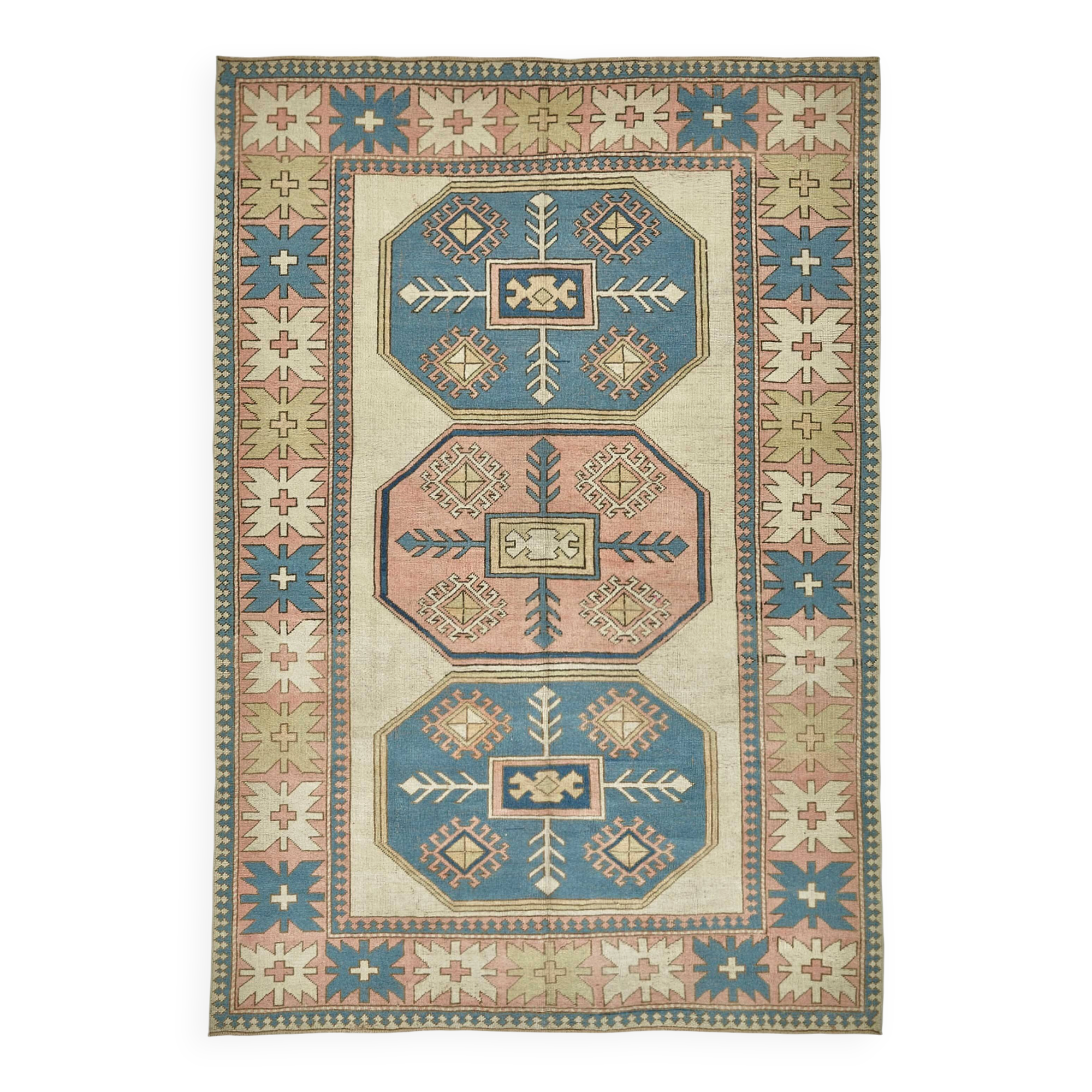 Turkish Vintage Anatolian Rug 208 cm x 305 cm