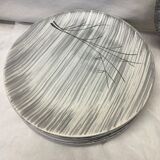Set of 6 flat plates Niderviller model Kitten